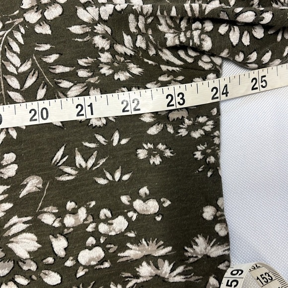 Lucky Brand Ivy Olive Green Silver Peasant Top Blouse Embroidered Women Plus 1X - Picture 7 of 11